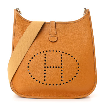 HERMES Togo Evelyne GM Moutarde