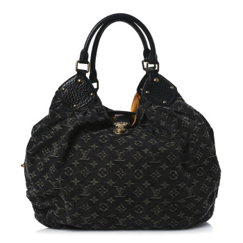LOUIS VUITTON Denim Mahina XL Black