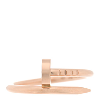 CARTIER 18K Pink Gold Small Juste Un Clou Ring 49 5