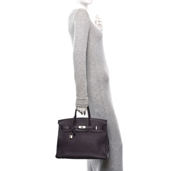 HERMES Togo Birkin 35 Raisin