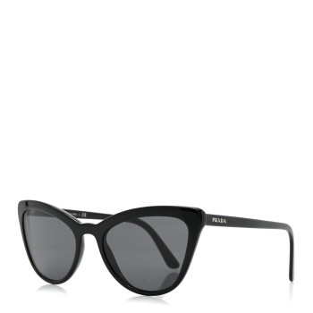 PRADA Acetate Cat Eye Sunglasses SPR 01V Black