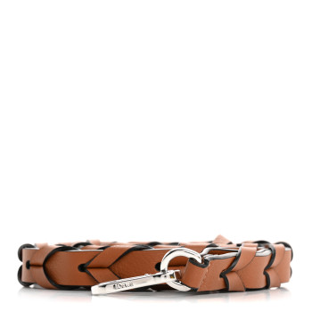 LOEWE Calfskin Braided Strap Tan