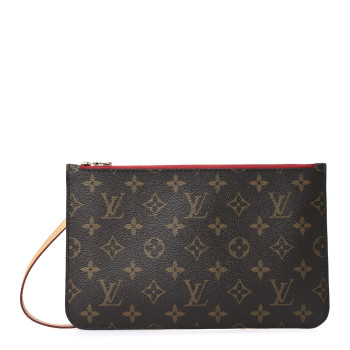 LOUIS VUITTON Monogram Neverfull MM GM Pochette Cherry