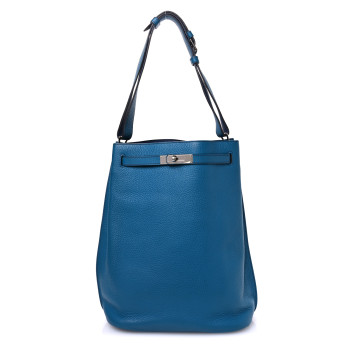 HERMES Taurillon Clemence Eclat So Kelly 26 Bleu Izmir Bleu Saphir