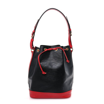 LOUIS VUITTON Epi Bi-Color Noe Castillan Red Black