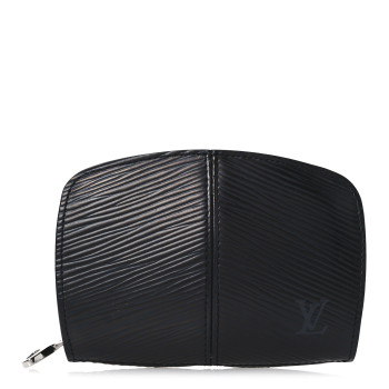 LOUIS VUITTON Epi Demi Lune Coin Purse Black
