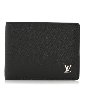 LOUIS VUITTON Taiga Multiple Wallet Black