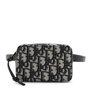 CHRISTIAN DIOR Oblique Belt Pouch Blue
