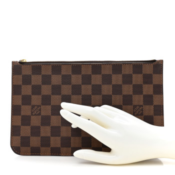 LOUIS VUITTON Damier Ebene Neverfull MM GM Pochette