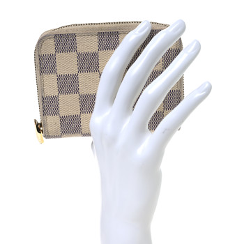 LOUIS VUITTON Damier Azur Zippy Coin Purse