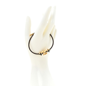 LOUIS VUITTON Metal Monogram LV Iconic Flower Bracelet
