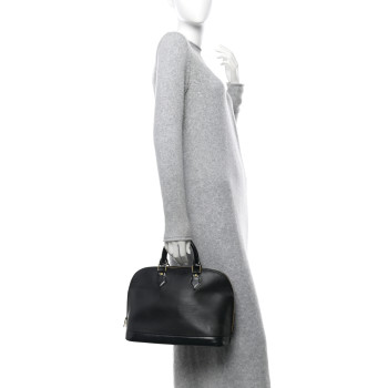 LOUIS VUITTON Epi Alma PM Black