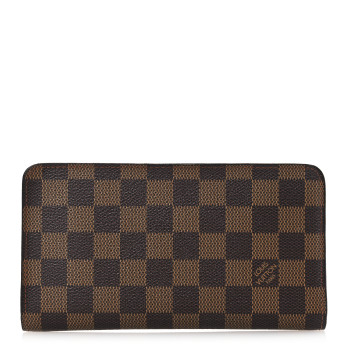 LOUIS VUITTON Damier Ebene Porte-Monnaie Zippe Zippy Wallet
