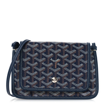 GOYARD Goyardine Plumet Wallet Clutch Navy
