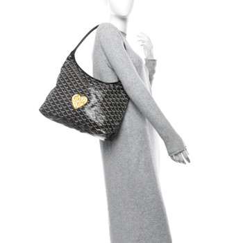 GOYARD Goyardine Boheme Hobo Black
