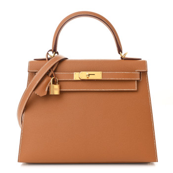 HERMES Epsom Kelly Sellier 28 Gold