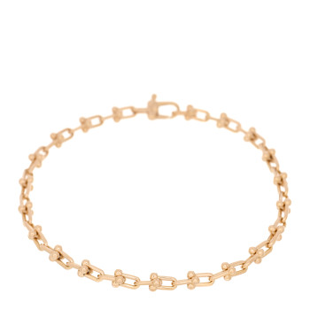 TIFFANY 18K Rose Gold HardWear Micro Link Bracelet