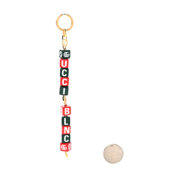 GUCCI x Balenciaga The Hacker Symbol Key Chain Red White Green