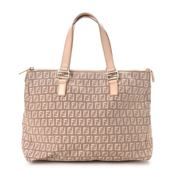 FENDI Zucchino Shopper Tote Pink