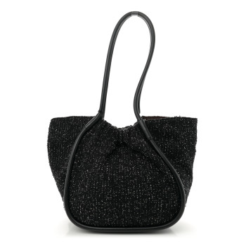 PROENZA SCHOULER Tweed Large Ruched Tote Black