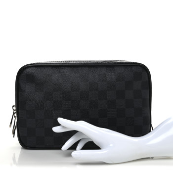 LOUIS VUITTON Damier Graphite Toilet Pouch GM