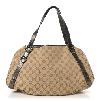 GUCCI Monogram Medium Abbey Shoulder Bag Pewter