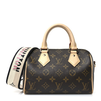 LOUIS VUITTON Monogram Speedy Bandouliere 20 Black