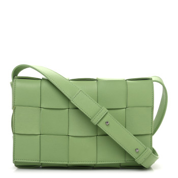 BOTTEGA VENETA Nappa Maxi Intreccio Cassette Bag Pistachio