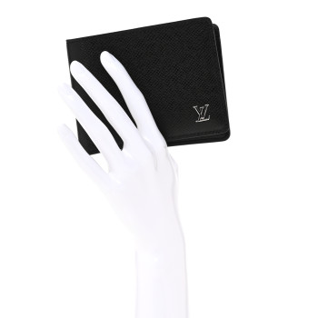 LOUIS VUITTON Taiga Multiple Wallet Black