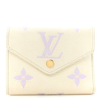 LOUIS VUITTON Empreinte Monogram Giant Victorine Wallet Latte Bubble Tea