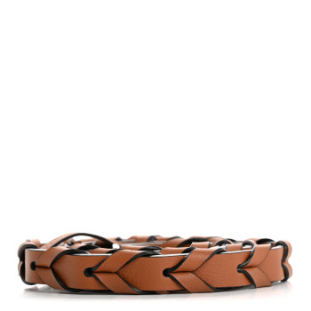 LOEWE Calfskin Braided Strap Tan
