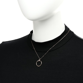 CARTIER 18K Pink Gold Diamond Juste Un Clou Pendant Necklace