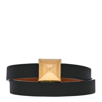 HERMES Swift Medor Infini Double Tour Bracelet T3 Black