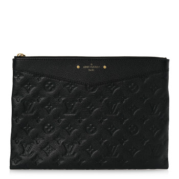LOUIS VUITTON Empreinte Daily Pouch Black