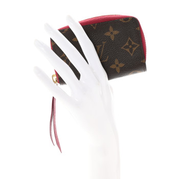 LOUIS VUITTON Monogram Zippy Multicartes Fuchsia
