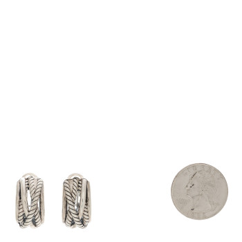 DAVID YURMAN Sterling Silver Crossover Shrimp Earrings