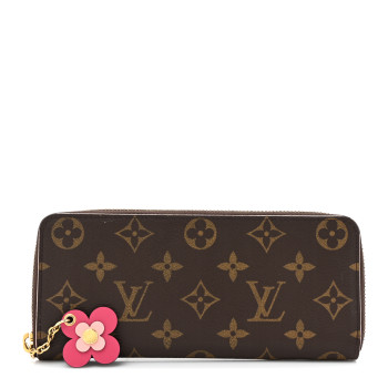 LOUIS VUITTON Monogram Blooming Flowers Clemence Wallet