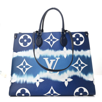 LOUIS VUITTON Monogram Escale Onthego GM Blue