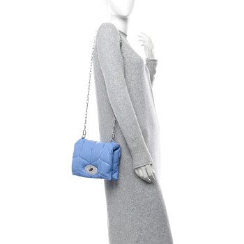 MULBERRY Nappa Pillow Quilted Little Softie Bag Cornflower Blue