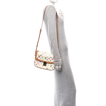 LOUIS VUITTON Monogram Multicolor Sologne White