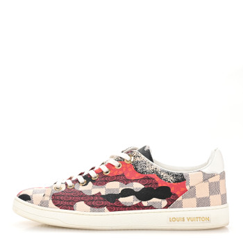LOUIS VUITTON Damier Azur Overcloud Sneakers 38.5