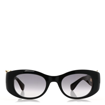 CARTIER Acetate Panthere C-Logo Sunglasses CT0472S Black