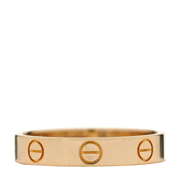 CARTIER 18K Yellow Gold 3.5mm LOVE Wedding Band Ring 55 7.25