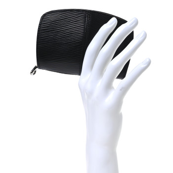 LOUIS VUITTON Epi Demi Lune Coin Purse Black