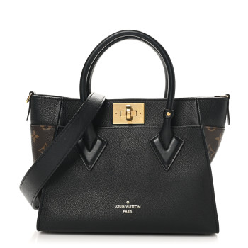 LOUIS VUITTON Calfskin Monogram On My Side PM Black