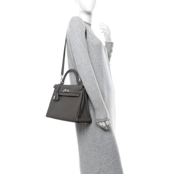 HERMES Togo Kelly Retourne 32 Etain