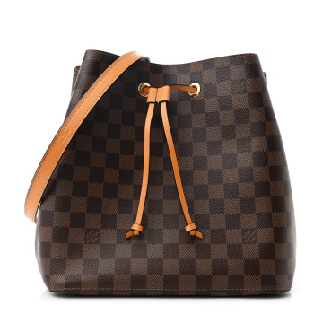 LOUIS VUITTON Damier Ebene Neonoe MM Safran