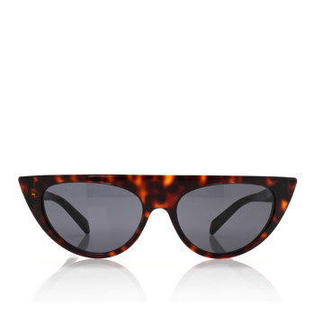 CELINE Acetate Cat Eye Sunglasses CL 40228I Tortoise