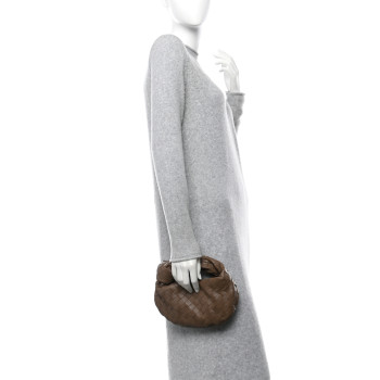 BOTTEGA VENETA Nappa Intrecciato Mini Jodie Dark Taupe