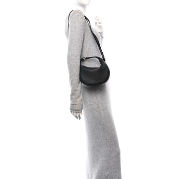 CELINE Supple Grained Calfskin Teen Lulu Shoulder Bag Black